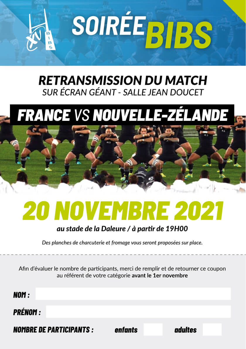 affiche match france nouvelle zélande