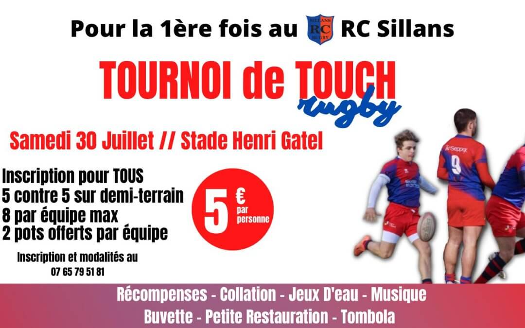 Tournoi de Touch&rsquo; RUGBY au RC SILLANS